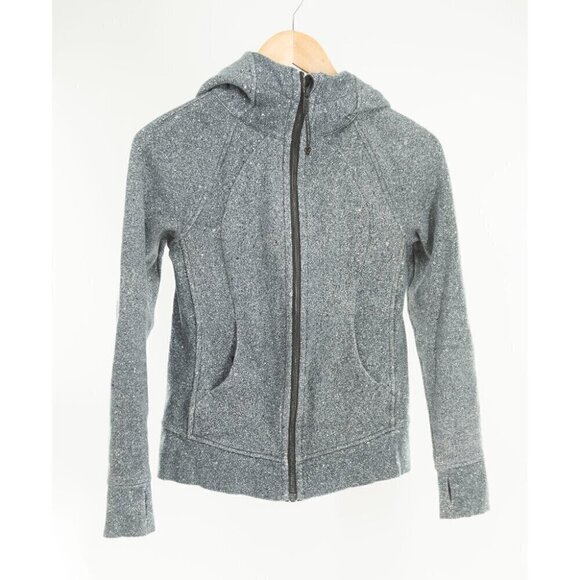 Lululemon  Scuba Hoodie *Light Cotton Fleece Luminesce Splatter White Black | 4 - Picture 2 of 11